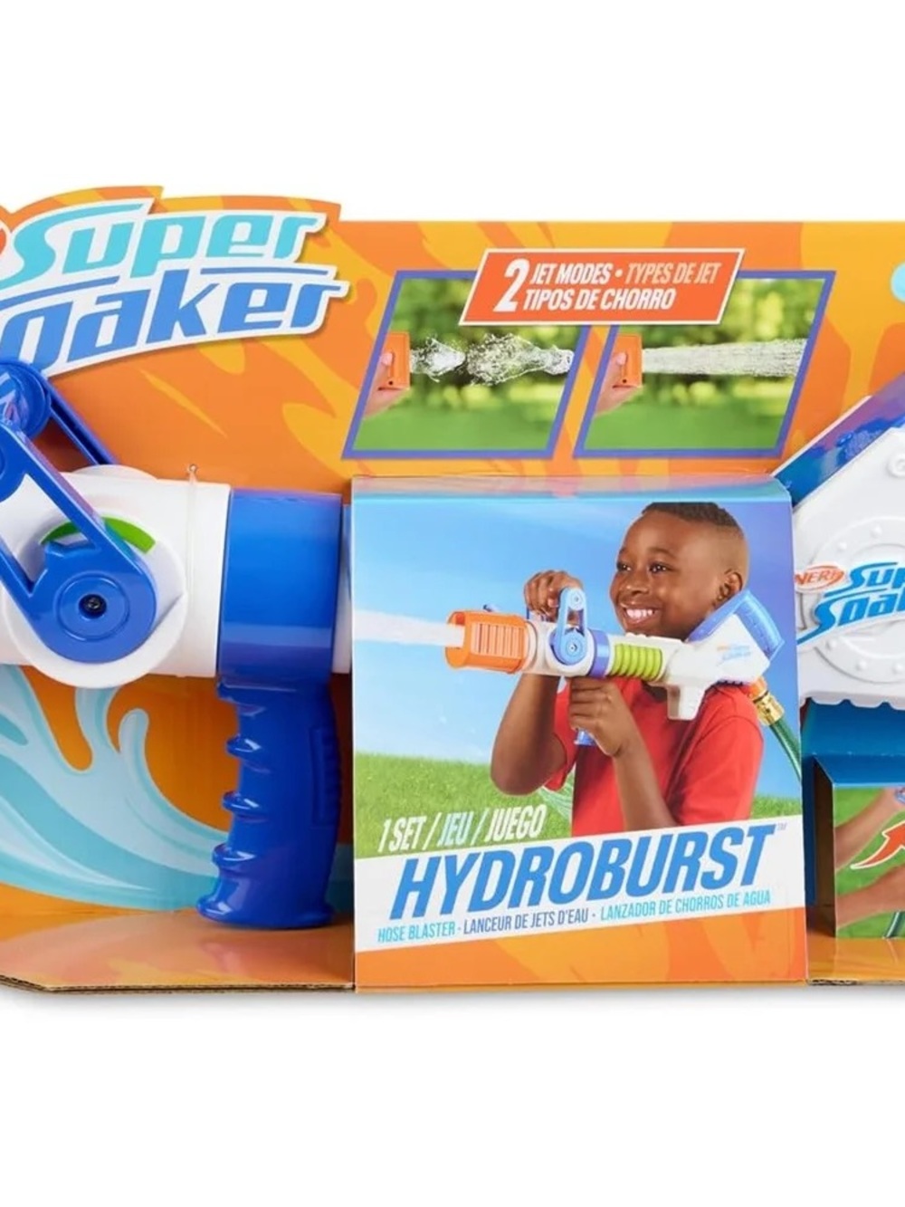 Nerf Super Soaker Hydroburst Water Blaster - Blue, White